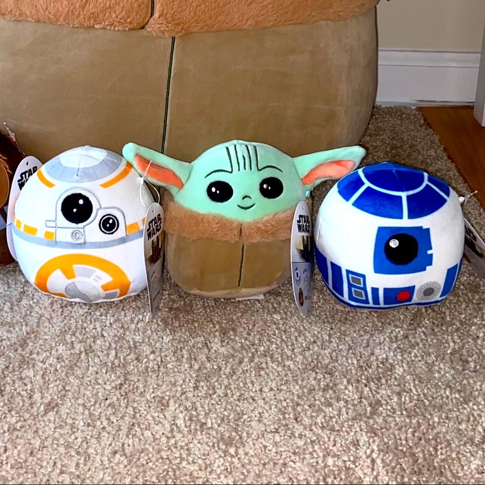 Baby Yoda Squishmallow BB8 R2D2 Star Wars bundle